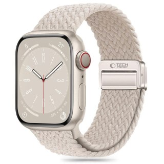 Pasek nylonowy Nylonmag do Apple Watch 4/5/6/7/8/9/SE/Ultra 1/2 42/44/45/49 mm - beżowy