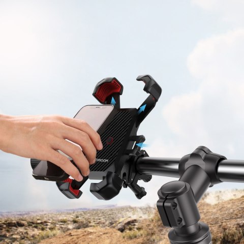Uchwyt na telefon 4.7-7'' do roweru hulajnogi motocykla czarny