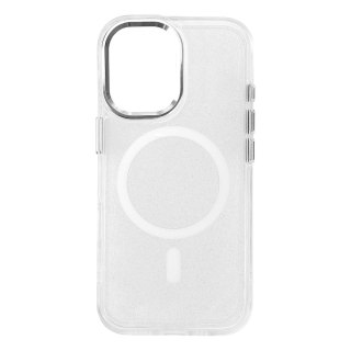 Etui pokrowiec na Samsung Galaxy S26 Ultra Glitter Case MagSafe - biały