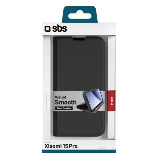 Etui z klapką na Xiaomi 15 Pro Wallet Smooth - czarne