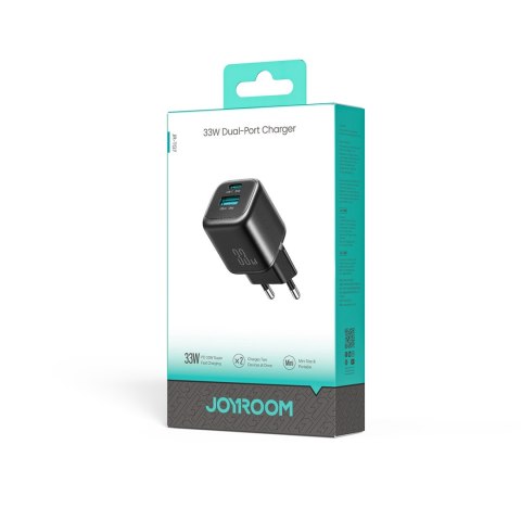 Ładowarka sieciowa USB-A USB-C 33W - czarna