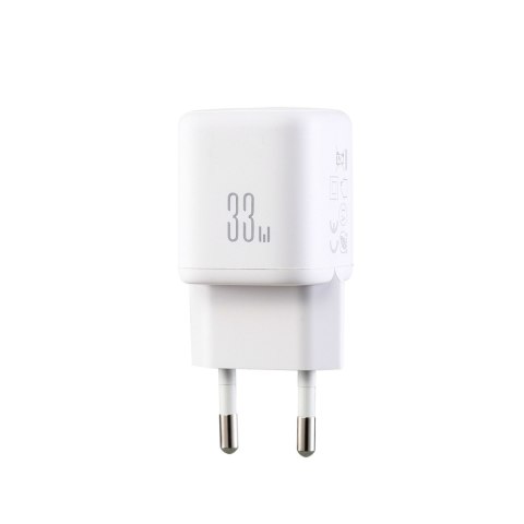 Ładowarka sieciowa USB-A USB-C z kablem USB-C - iPhone Lightning 33W - biała