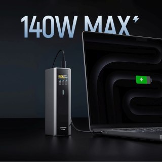 Powerbank 20000mAh USB-C USB-A 210W - szary