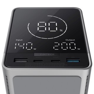 Powerbank z ładowaniem bezprzewodowym 40000mAh USB-C USB-A 300W - czarny