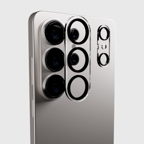Szkło ochronne na tylną kamerę do Samsung Galaxy S26 Ultra - z czarną ramką
