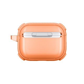 Etui ochronne do AirPods Pro 3 Titan Pro Mag Case Clear - pomarańczowe
