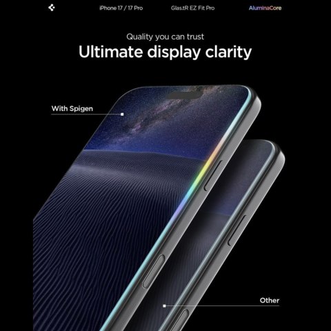Szkło hartowane na iPhone 16 Pro / 17 / 17 Pro Glas.TR EZ Fit Pro - przezroczyste