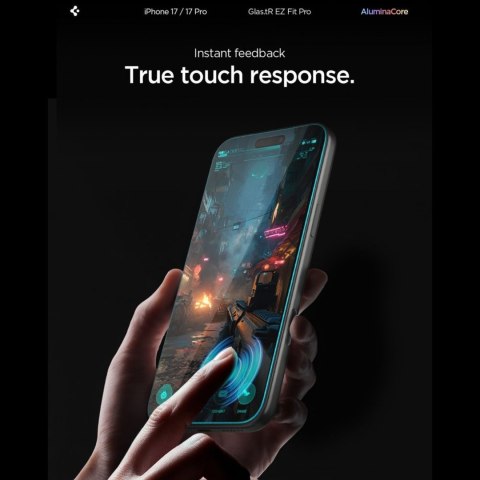 Szkło hartowane na iPhone 16 Pro / 17 / 17 Pro Glas.TR EZ Fit Pro - przezroczyste