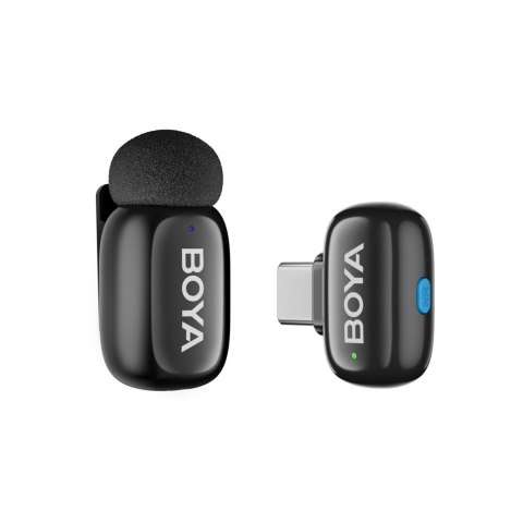 Zestaw mikrofonów bezprzewodowych z etui mini 2-02 2.4GHz USB-C