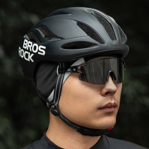 Czapka rowerowa zimowa wiatroodporna rozmiar 54-61 cm - czarna