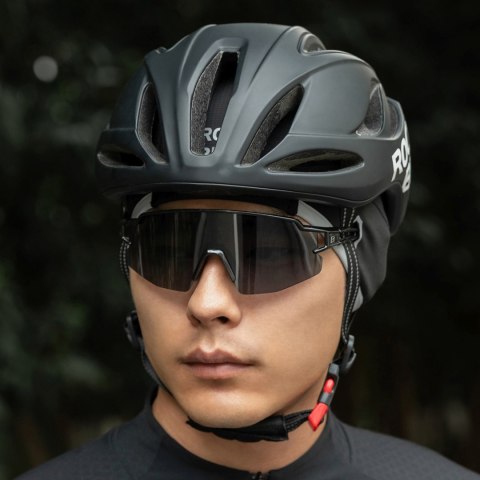 Czapka rowerowa zimowa wiatroodporna rozmiar 54-61 cm - czarna