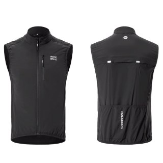 Kamizelka rowerowa termiczna rozmiar XXXL - czarna