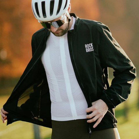 Koszulka rowerowa Diamond z długim rękawem rozmiar L - biała