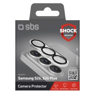 Szkło ochronne na tylną kamerę do Samsung Galaxy S26/S26 Plus z czarną ramką