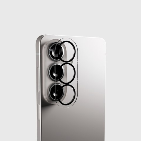 Szkło ochronne na tylną kamerę do Samsung Galaxy S26/S26 Plus z czarną ramką