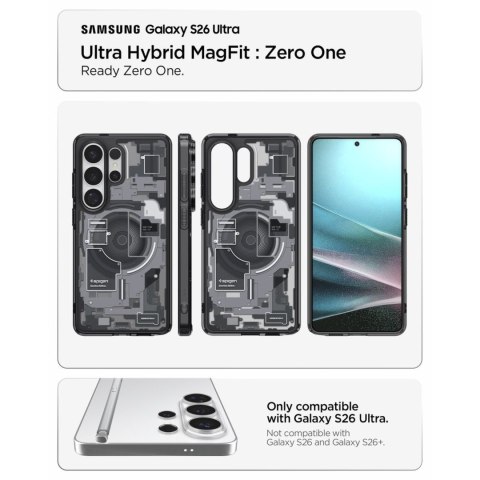 Etui case na Samsung Galaxy S26 Ultra Zero One Ultra Hybrid Mag MagSafe - przezroczysto czarny