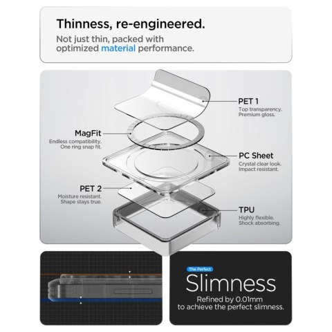 Etui case na Samsung Galaxy S26 Ultra Zero One Ultra Hybrid Mag MagSafe - przezroczysto czarny