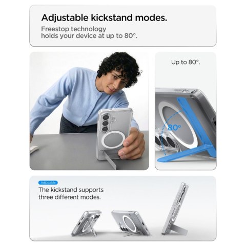 Etui pokrowiec na Samsung Galaxy S26+ Ultra Hybrid S Mag MagSafe - przezroczysto biały