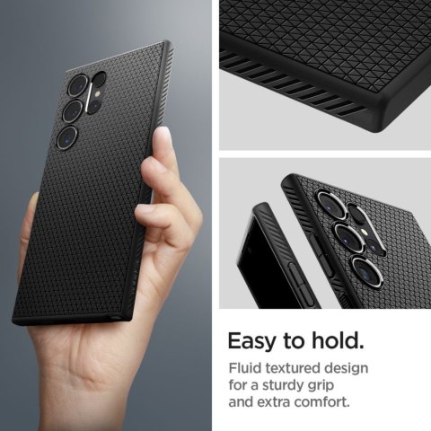 Etui pokrowiec na Samsung Galaxy S24 Ultra Liquid Air - czarny mat