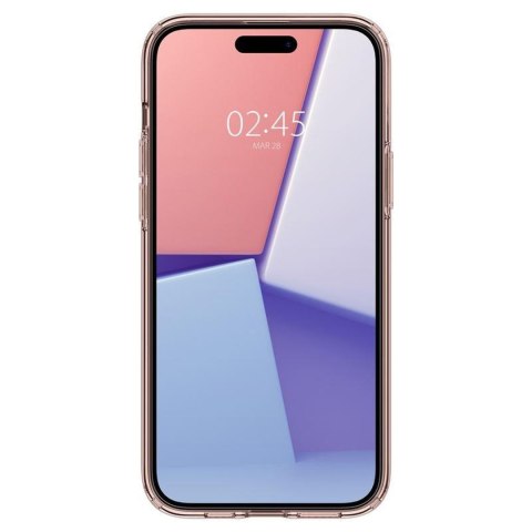 Etui pokrowiec na iPhone 15 Plus Crystal Flex - różowo przezroczysty