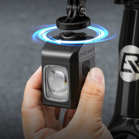 Lampka rowerowa akumulatorowa przednia z pilotem 10m 4000 mAh 1600lm - czarna
