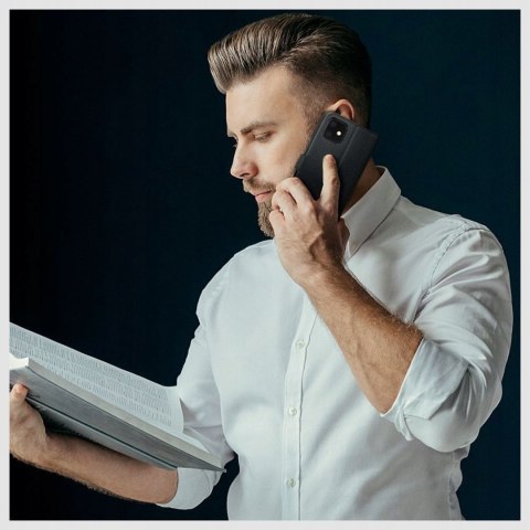 Etui pokrowiec futerał z klapką na Motorola EDGE 50 NEO Wallet - czarny