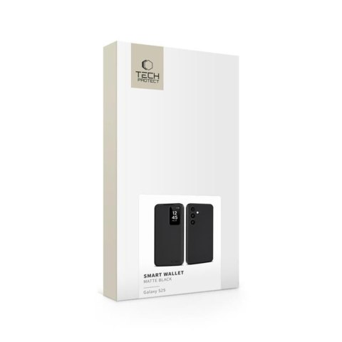 Etui pokrowiec na Samsung Galaxy S25 Smart Wallet - czarny mat