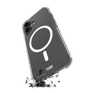 Etui silikonowe do iPhone 16 Impact Clear D3O MagSafe - przezroczyste