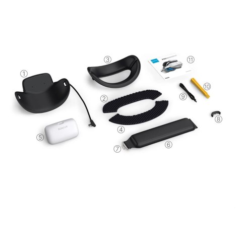 Pasek na głowę z baterią do PICO 4 Ultra / Ultra Enterprise - biało-czarny