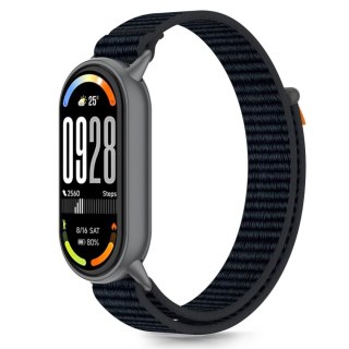 Pasek na Xiaomi Smart Band 8 / 9 / 10 / NFC Nylon Pro - czarno pomarańczowy