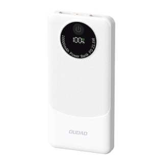 Powerbank K12 10000mAh USB-A USB-C PD 22.5W - biały