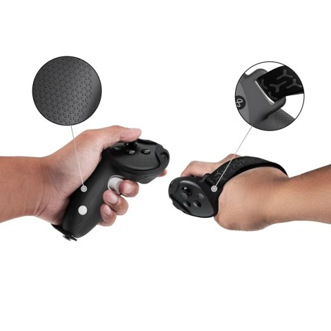 Uchwyty na kontrolery do Meta Quest 3 i 3S - czarne