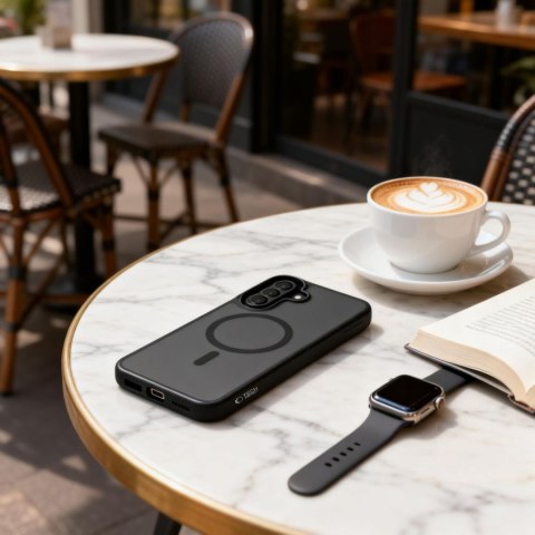 Etui pokrowiec na Samsung Galaxy A36 / A56 / A37 5G MagMat MagSafe - czarne