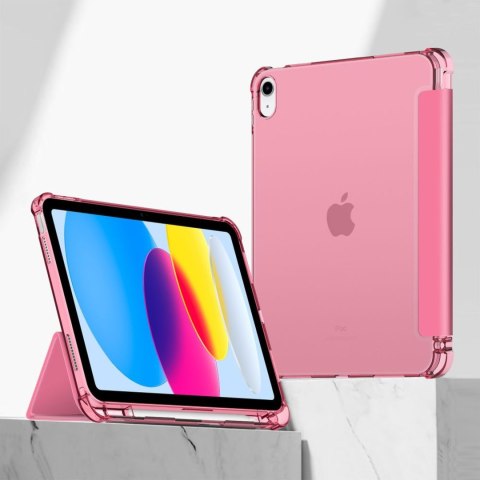Etui pokrowiec na iPad 10 / 2022 SC Pen Hybrid - różowo przezroczyste
