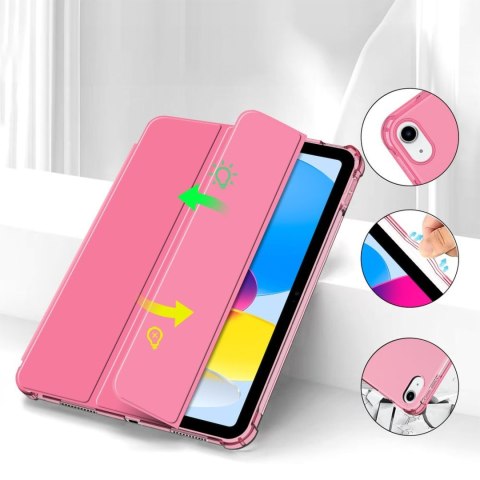 Etui pokrowiec na iPad 10 / 2022 SC Pen Hybrid - różowo przezroczyste