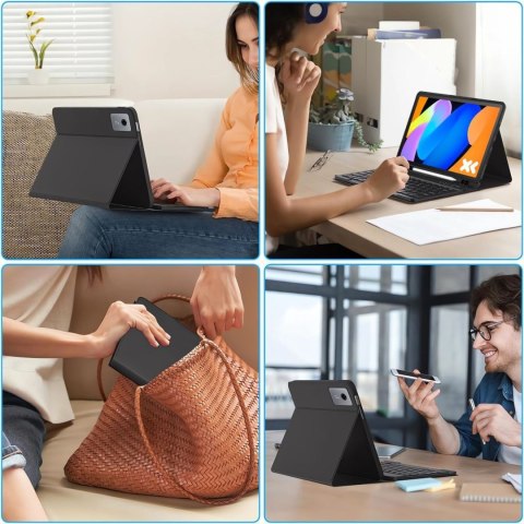 Etui z klawiaturą na Lenovo Idea Tab 11.0 TB-336 - czarne