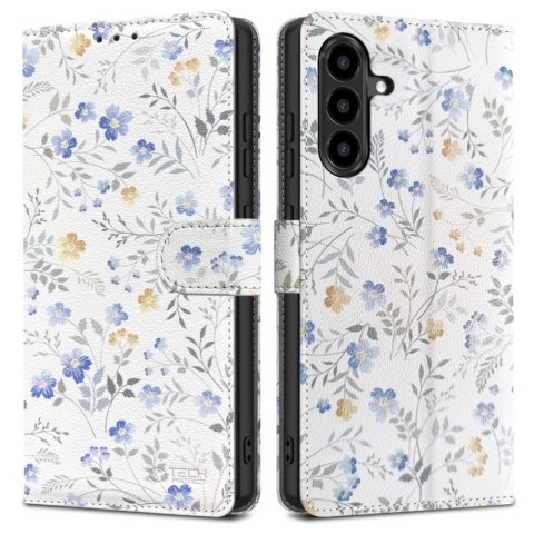 Etui pokrowiec na Samsung Galaxy A57 5G Wallet - kolorowe kwiaty