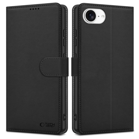 Etui pokrowiec na iPhone 16e / 17e Wallet - czarny mat