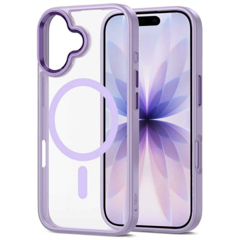 Etui pokrowiec na iPhone 17 MagMat MagSafe - przezroczysto fioletowe