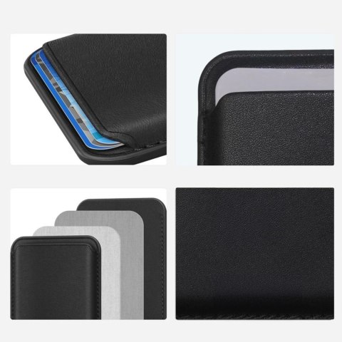Etui pokrowiec na karty do smartfona MagWallet Magsafe - czarny