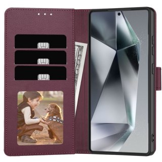 Etui pokrowiec z klapką na Samsung Galaxy A57 5G Wallet - bordowy