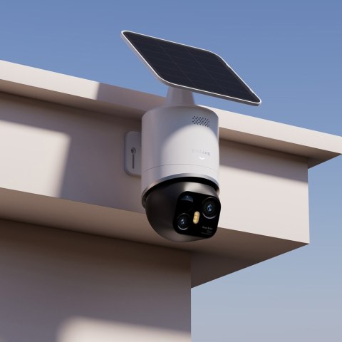Kamera zewnętrzna 360 z panelem solarnym 4K 8MP 2.4GHz WiFi 13000mAh - biała