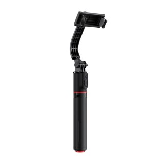 Selfie stick z automatycznym statywem i pilotem Bluetooth 1.05 m - czarny