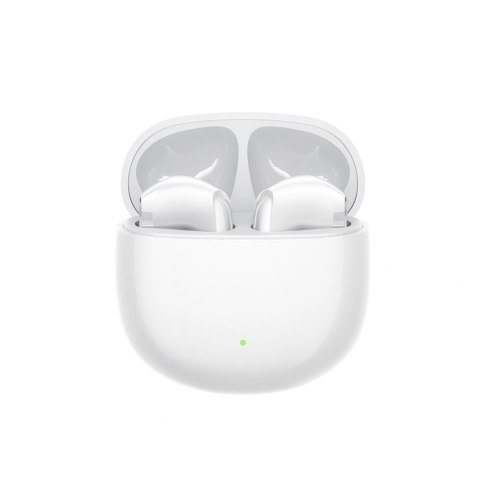 Słuchawki bezprzewodowe douszne z funkcjami AI Bluetooth TWS - białe