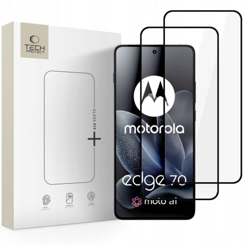Szkło hartowane na Motorola Edge 70 5G Glass Fit+ czarne - 2 szt.