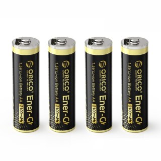 Bateria litowa akumulator AA 1.5 V 2100mWh USB-C z kablem ładującym - 4 szt.