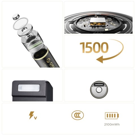 Bateria litowa akumulator AA 1.5 V 2100mWh USB-C z kablem ładującym - 4 szt.