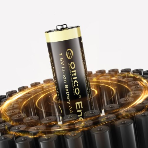 Bateria litowa akumulator AA 1.5 V 2100mWh USB-C z kablem ładującym - 4 szt.