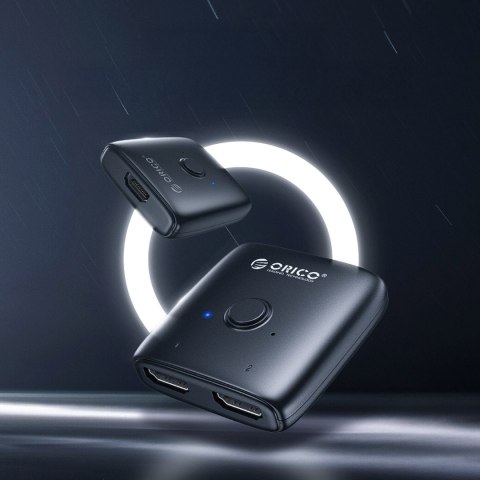Adapter HDMI dwukierunkowy splitter - czarny
