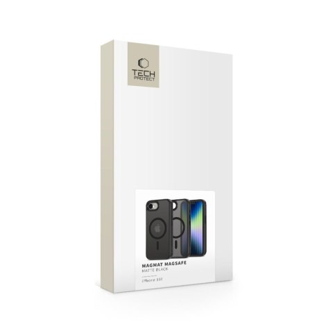 Etui pokrowiec na iPhone 16e / 17e MagMat MagSafe - czarny mat